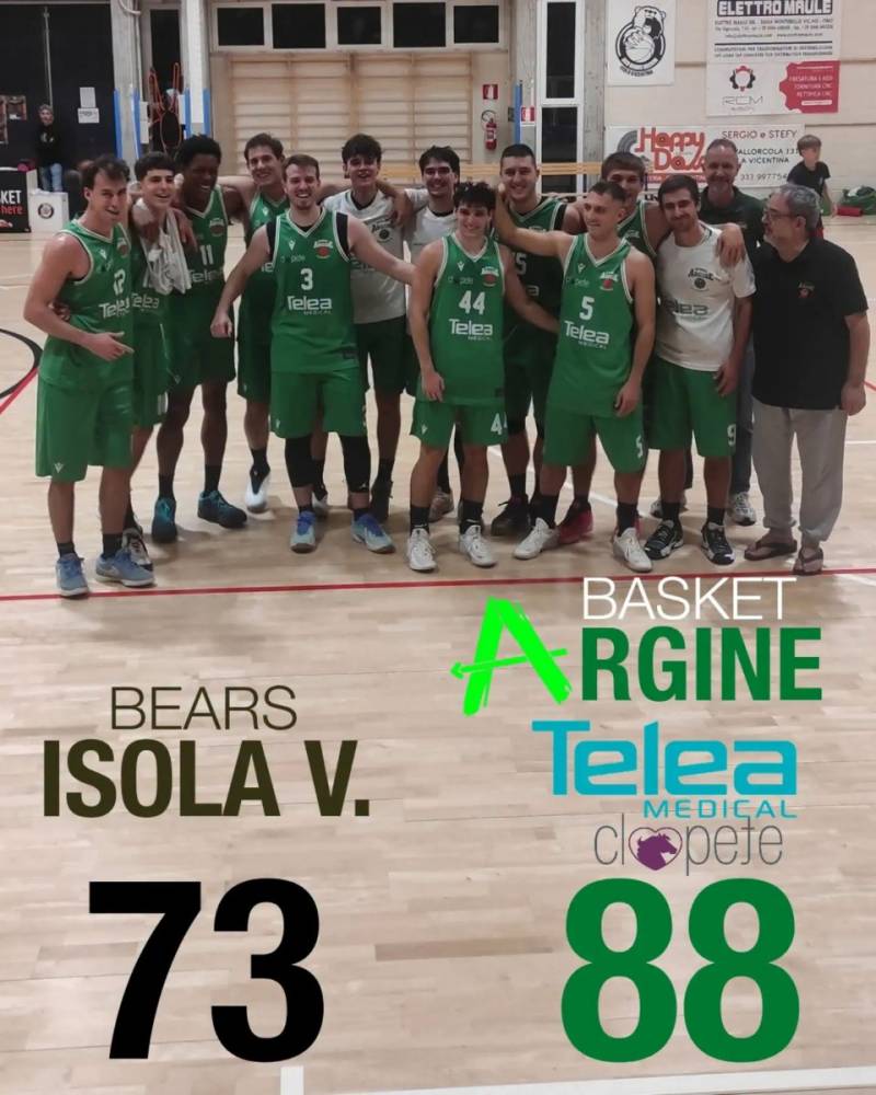 Esordio vincente: Argine passa a Isola 88-73 