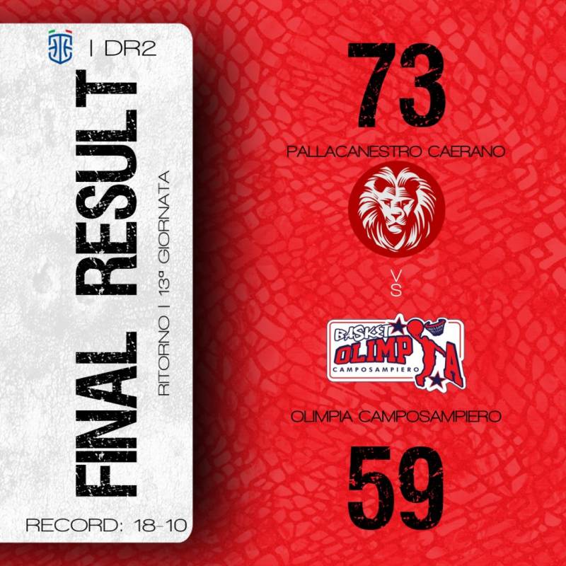 Brutta prestazione per Olimpia Basket che non riesce mai ad entrare in partita a Caerano 