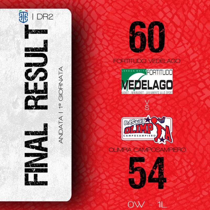 1a giornata | Vedelago-Olimpia 60-54