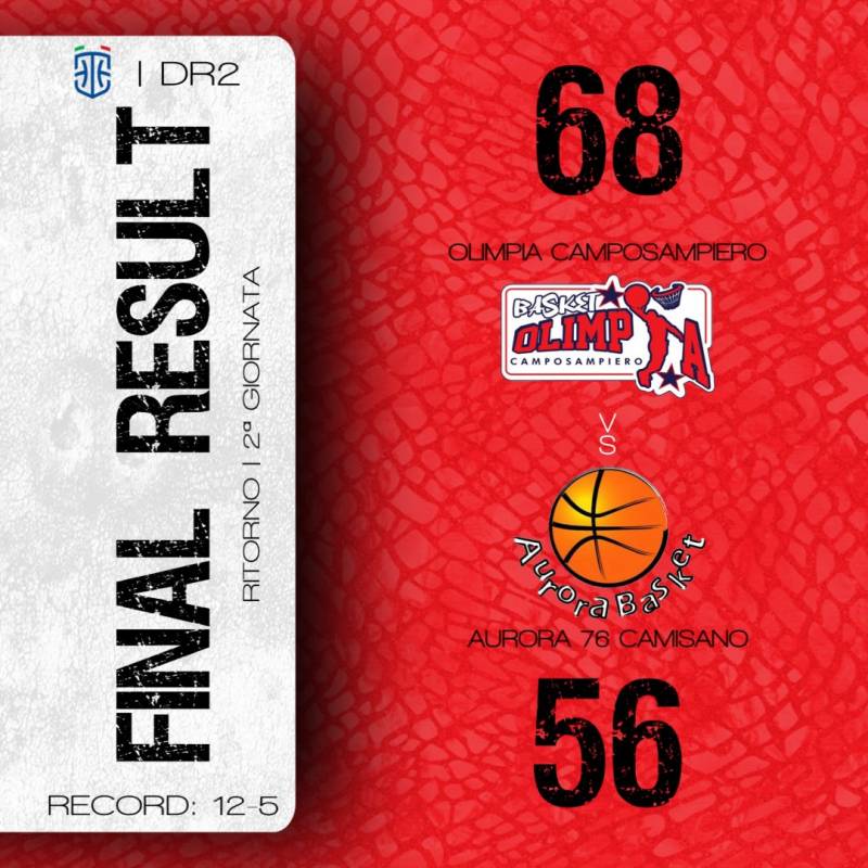 2a gioranta di ritorno | Olimpia - Camisano 68-56