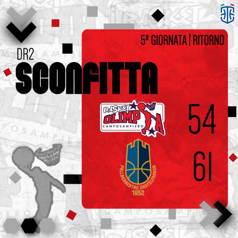 Una partita sempre punto a punto, la spunta Castelfranco sul finale 