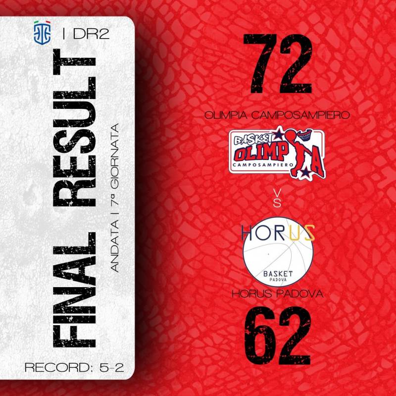 Buona prova della DR2 Olimpia che ritrova la vittoria dopo una gara comandata dall'inizio alla fine 