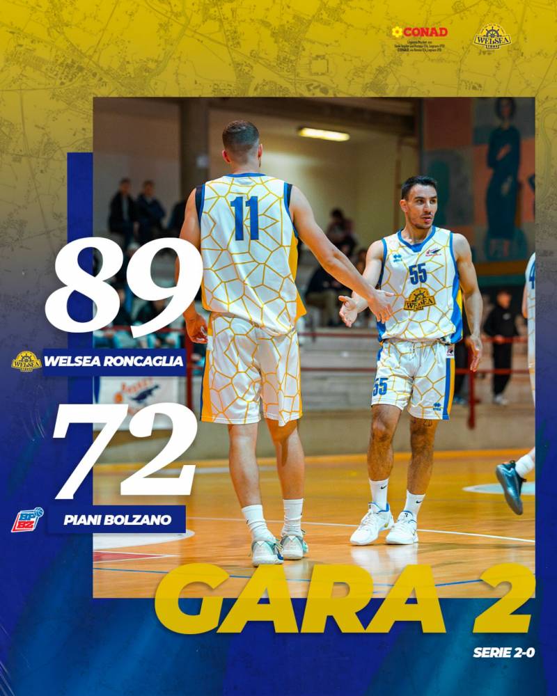 Gara 2 Quarti Playoff | Piani Bolzano-Bozen - Basket Roncaglia 72-89 