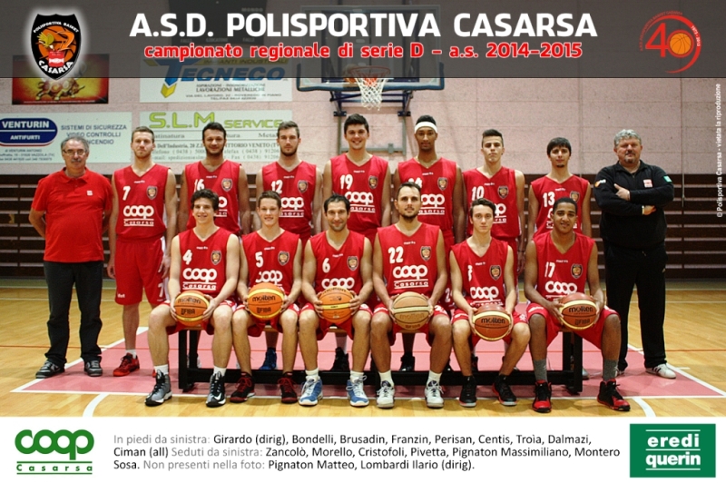Foto squadra Casarsa 2015