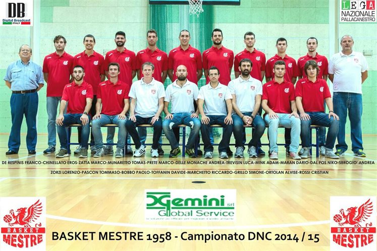 Foto squadra Basket Mestre 2015