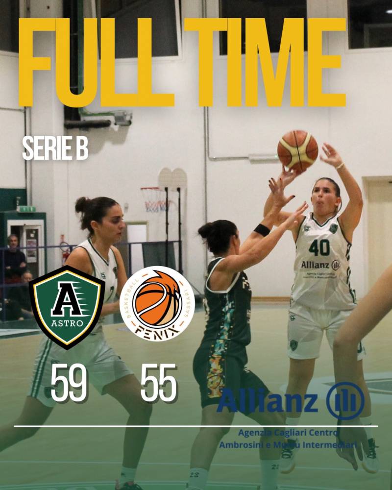 Prima sconfitta stagionale per Fenix Basketball. Vince Astro 59-55 