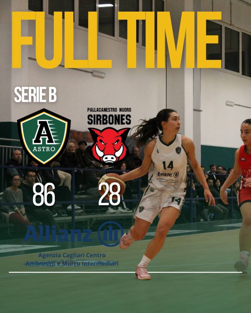 Larga vittoria per l'Allianz Ambrosini e Murru che torna al successo battendo Nuoro per 86-28 