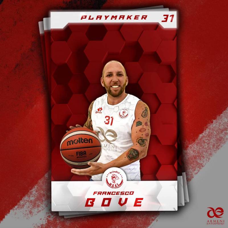 Francesco Bove #31 è un nuovo giocatore della Armeni Enterprises Assi Basket Brindisi