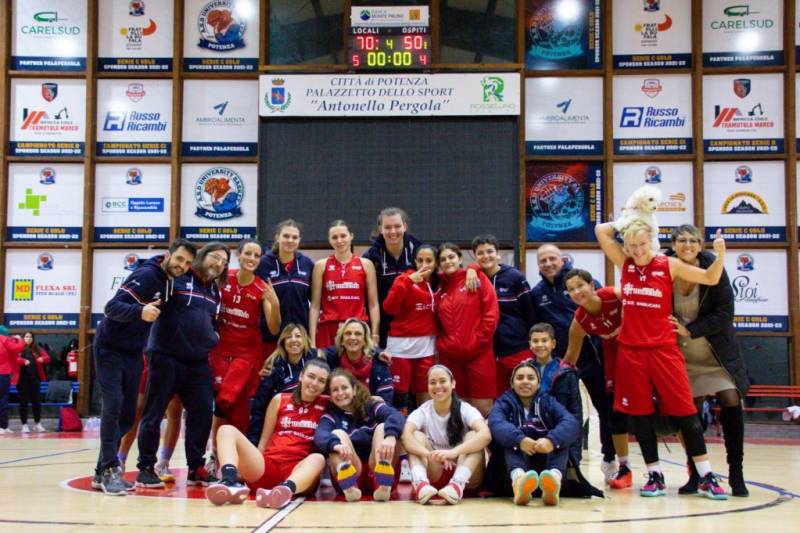 Angri femminile cede alla distanza: Potenza vince di 20 