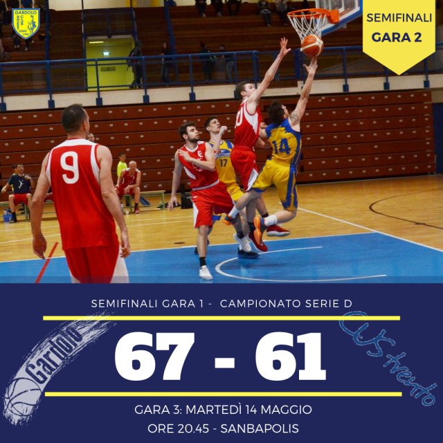Gara 2 giocatasi a Gardolo va ai padroni di casa dopo una partita sempre a loro favore Gara 2 giocatasi a Gardolo va ai padroni di casa dopo una partita sempre a loro favore