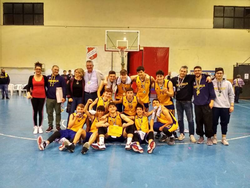 Basket Casapulla, è delirio gialloblu: U16 Gold campione regionale!