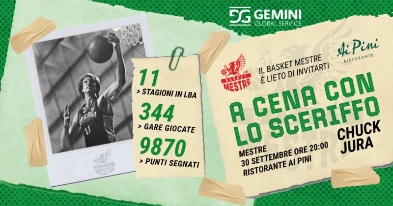 Chuck Jura ospite della Gemini Mestre Chuck Jura ospite della Gemini Mestre
