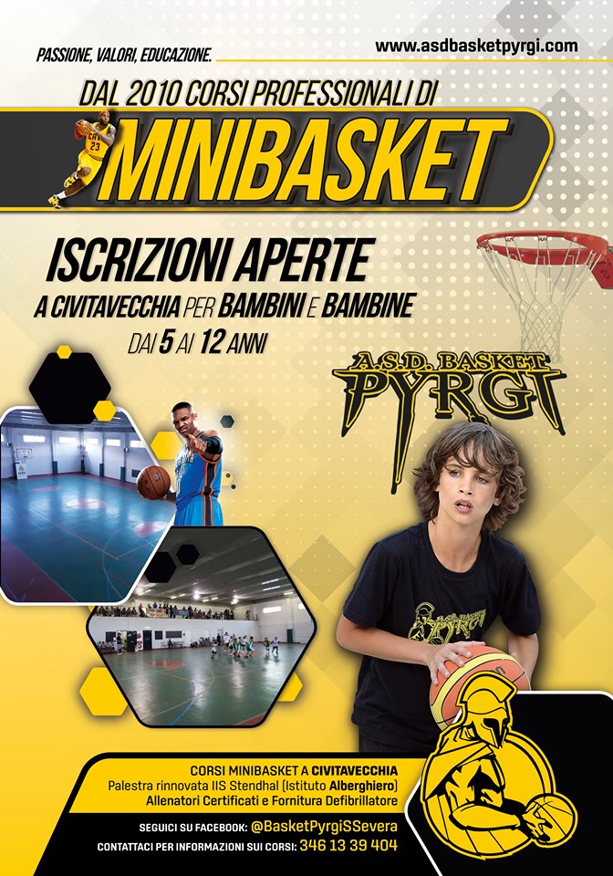 Minibasket al via, tante le novità tra Civitavecchia e S. Marinella