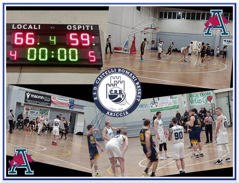 Il derby di ariccia sorride ai castelli romani: virtus sconfitta per 66 a 59