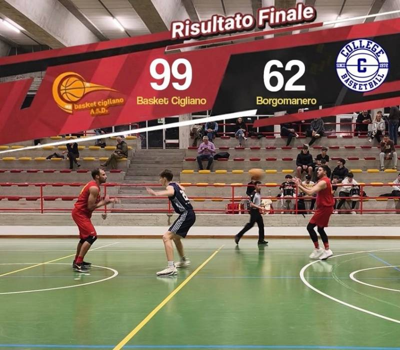 8a giornata | Jolly Club Cigliano - Borgomanero Sporting Club 99-62 