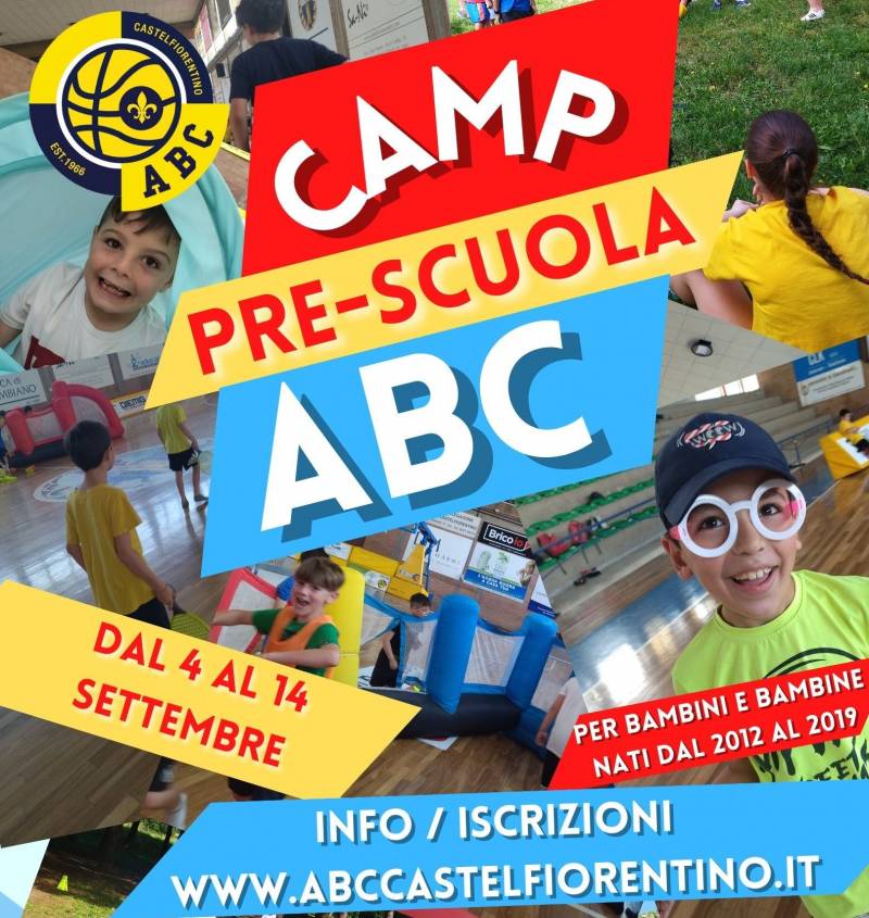A settembre torna il camp pre scuola Abc A settembre torna il camp pre scuola Abc