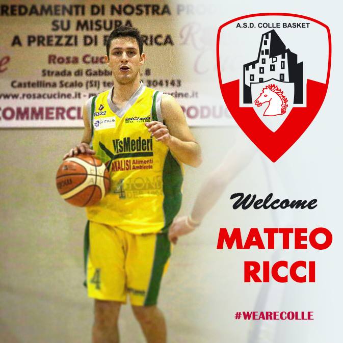 Diamo un grandissimo benvenuto nelle fila della nostra prima squadra di Serie C Silver a Matteo Ricci