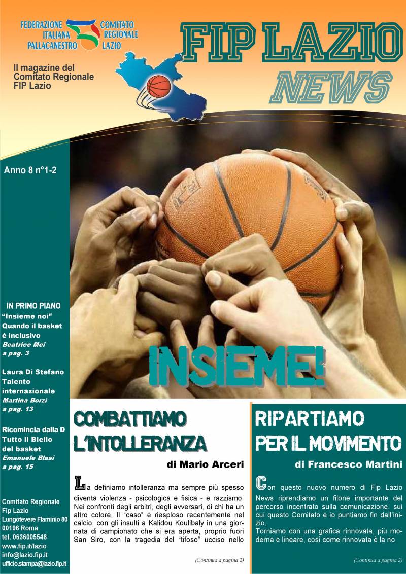 Il magazine del Comitato Regionale Fip Lazio