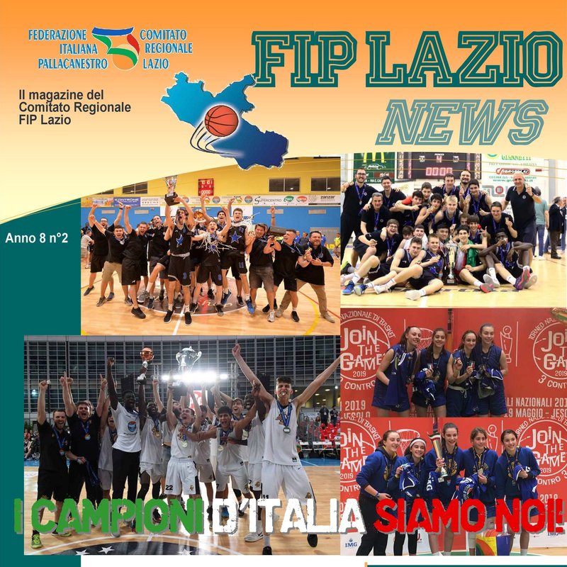 Il magazine di gennaio-febbraio 2019del Comitato Regionale Fip Lazio