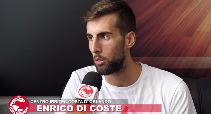 Intervista a Enrico Di Coste: "Se giochiamo bene di squadra e difendiamo ce la giochiamo con tutti"