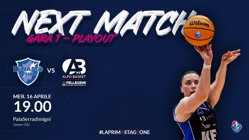 MEP Pellegrini Alpo: inizia mercoledì a Sassari la serie playout con la Dinamo Banco di Sardegna 
