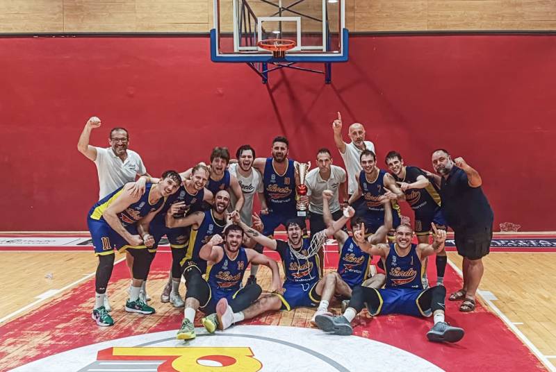 L'Italservice Loreto Pesaro espugna il parquet dell'Esperia Cagliari e conquista la promozione in B