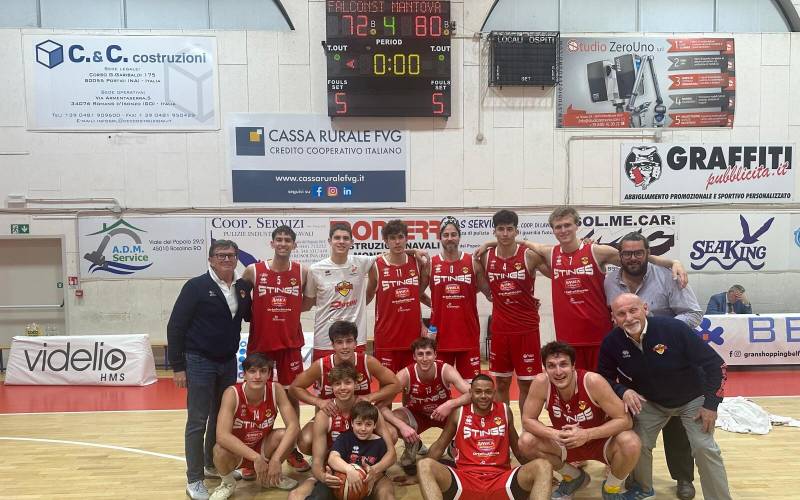 Amica Chips Stings Mantova, colpo da quarto posto: Monfalcone ko 80-72 al Pala Paliaga 