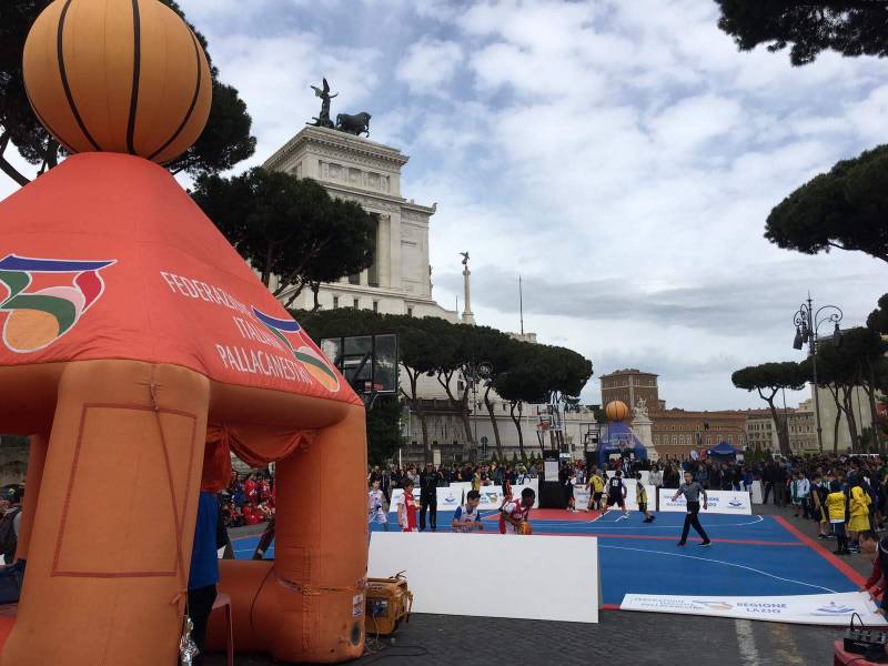 Basket in festa ai fori imperiali e finali regionali 3X3. Protagonista la pallacanestro giovanile