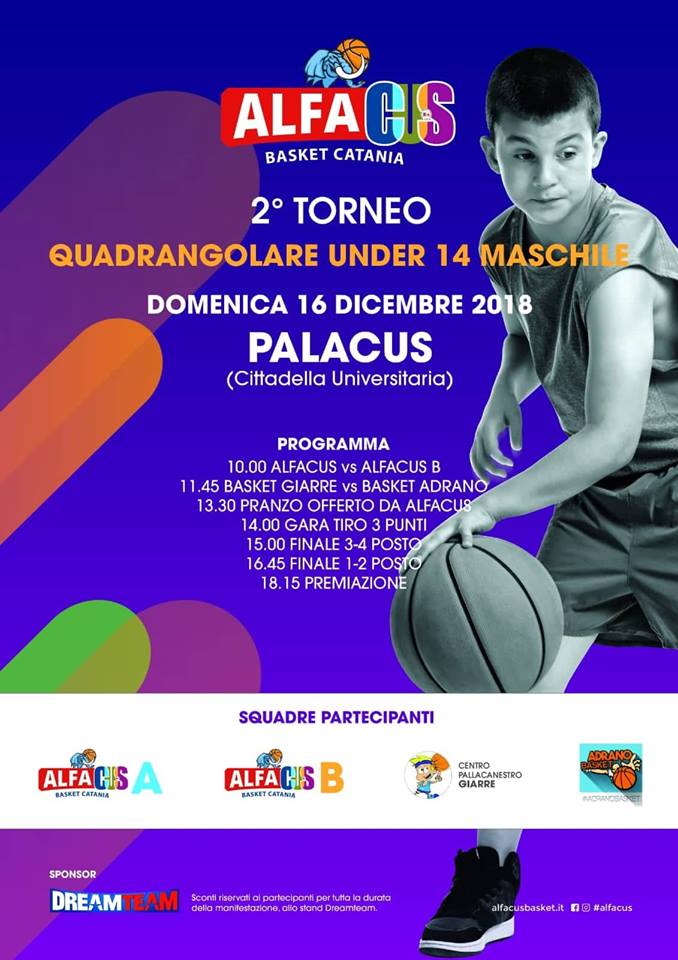 Domenica 16 dicembre il torneo Under 14