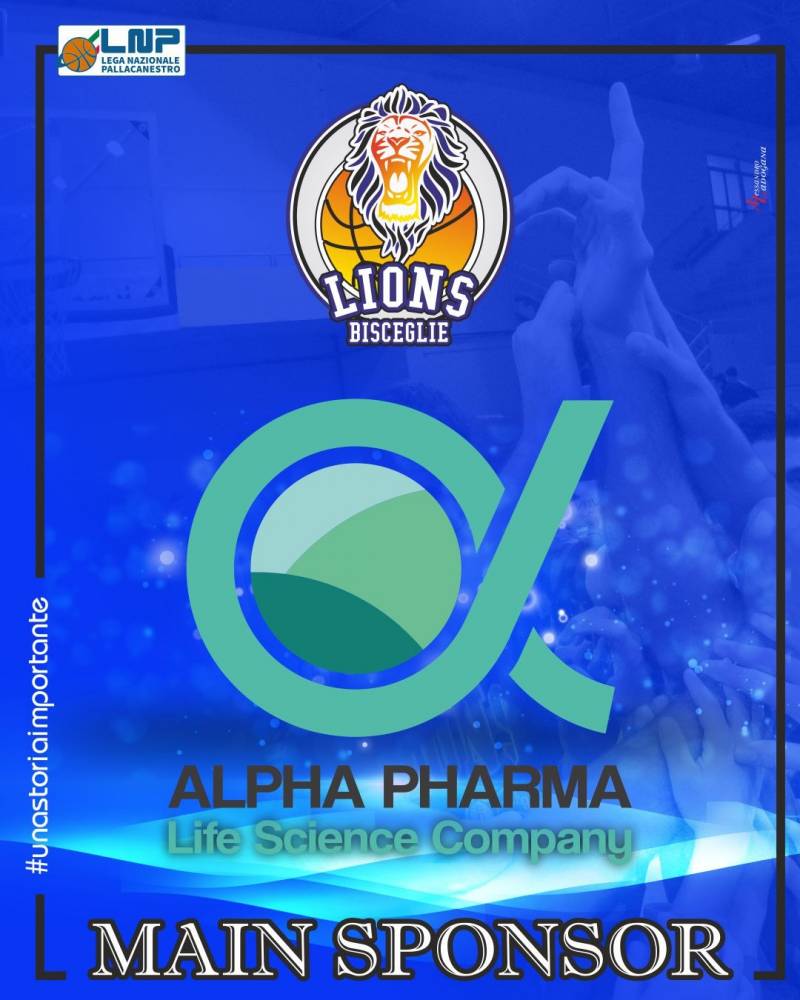 Alpha Pharma nuovo Main Sponsor dei Lions Basket Bisceglie