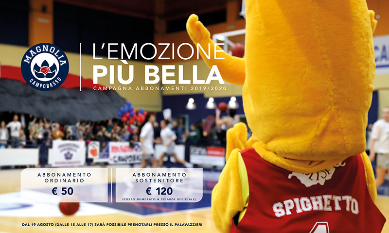 L’emozione più bella in vetrina per la campagna abbonamenti L’emozione più bella in vetrina per la campagna abbonamenti