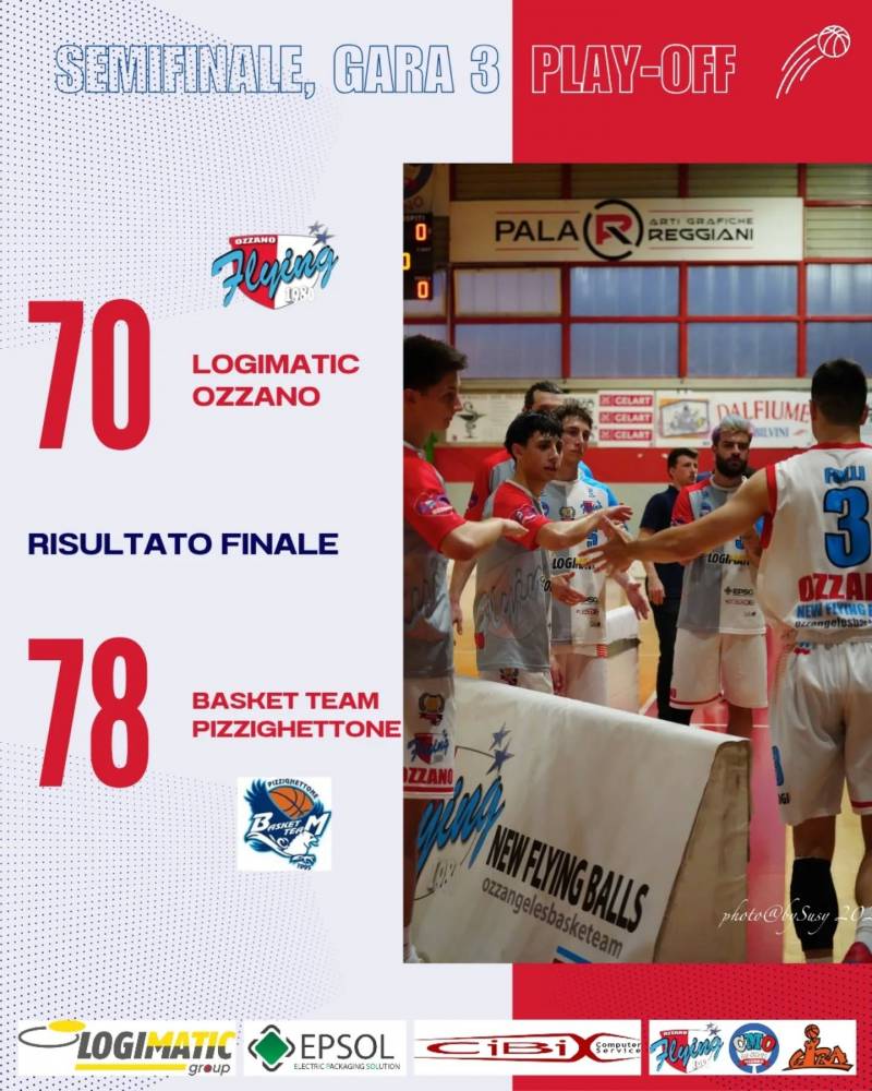 Logimatic Group Ozzano, epilogo amaro: Pizzighettone passa all'overtime alla bella di semifinale