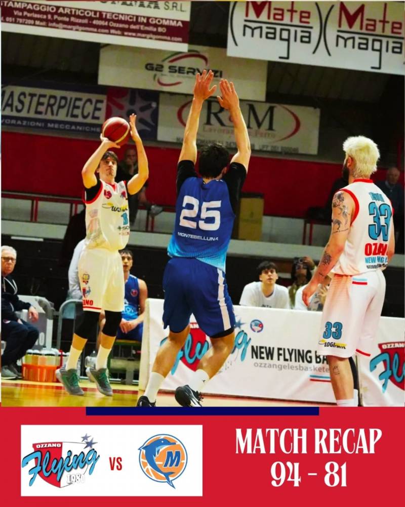 Logimatic Group Ozzano ok contro Montebelluna, il primo posto è assicurato! 