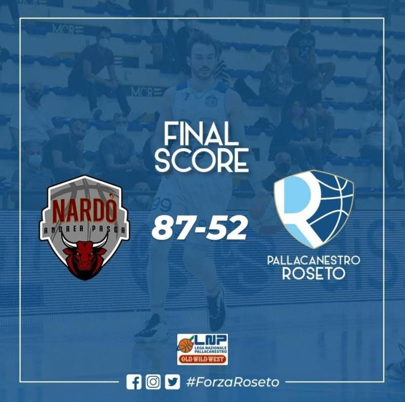 Roseto cade a Nardò nel primo atto della finalissima per andare in A2