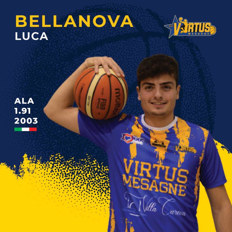 L’impegno e la dedizione paga: conferma nel roster della New Virtus Mesagne per Luca Bellanova