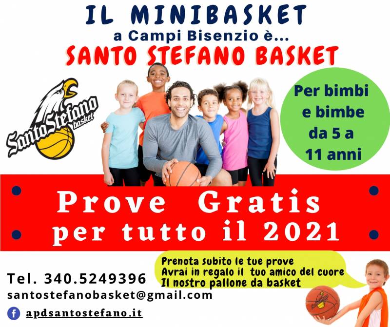 Successo di adesioni per il Minibasket di APD Santo Stefano