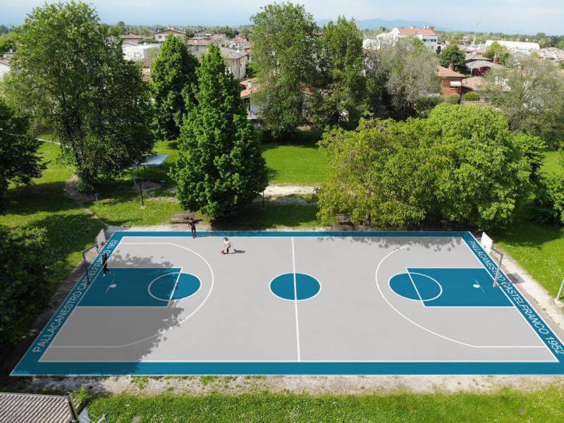 Al via il progetto di riqualificazione del campo da basket di Via delle Querce a Castelfranco
