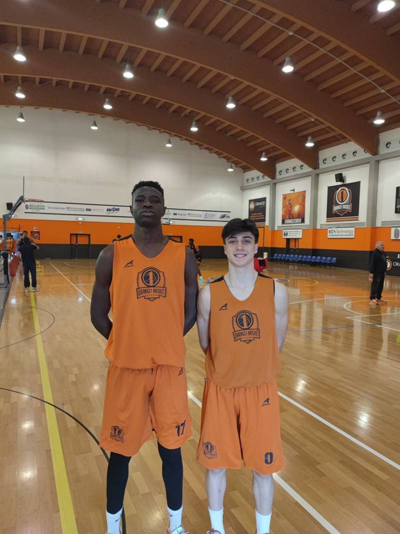 Settore Giovanile: Due giovani atleti pratesi ospiti di Orange1 Basket Bassano per uno stage