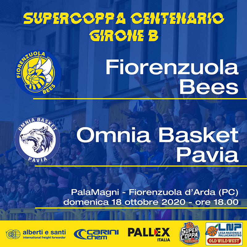 Fiorenzuola Bees: la Supercoppa Centenario 2020 riprende in casa a porte chiuse. Al PalaMagni arriva Omnia Basket Pavia.