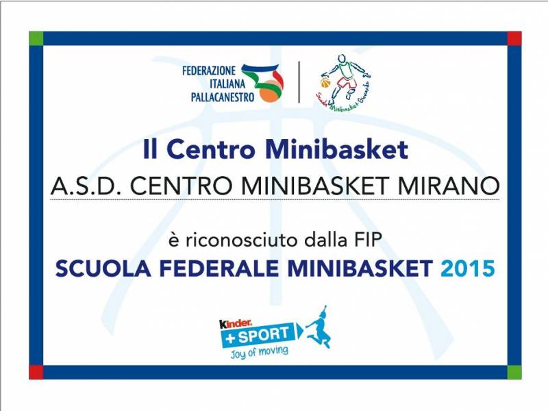 Inizio attività 2015-2016 del Centro Minibasket Mirano