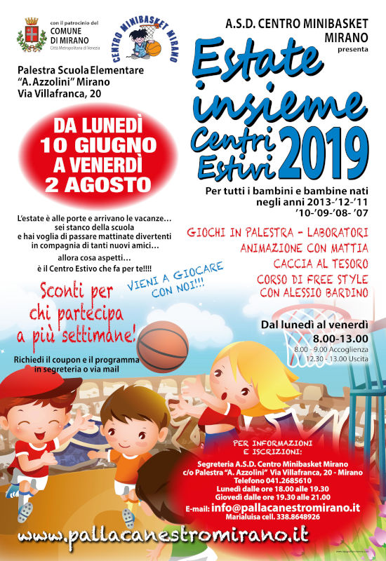 Il Centro Minibasket Mirano continua l Il Centro Minibasket Mirano continua l
