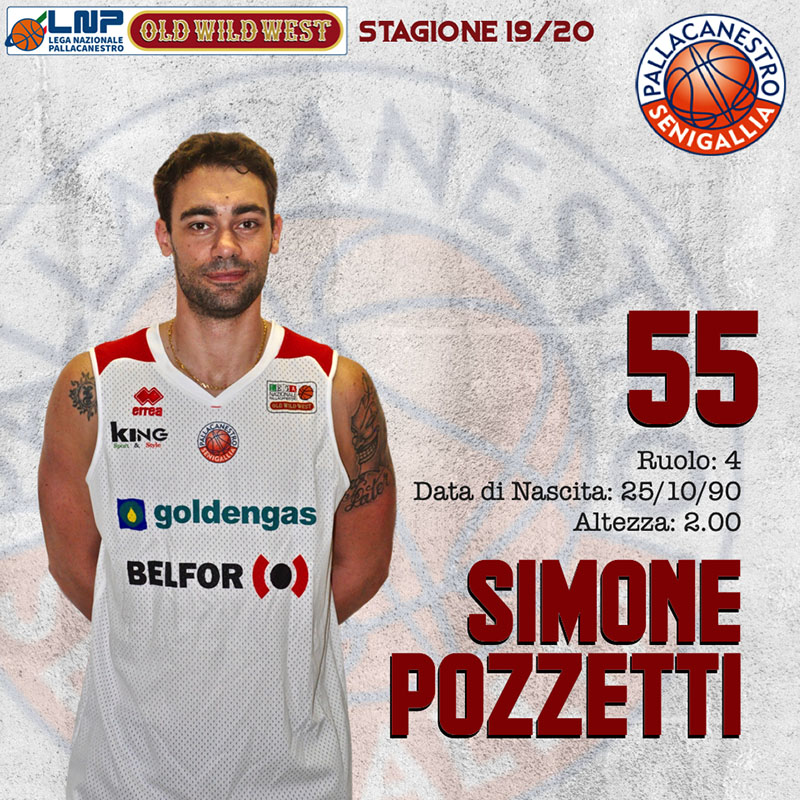 Simone Pozzetti è un nuovo giocatore della Pallacanestro Senigallia Simone Pozzetti è un nuovo giocatore della Pallacanestro Senigallia