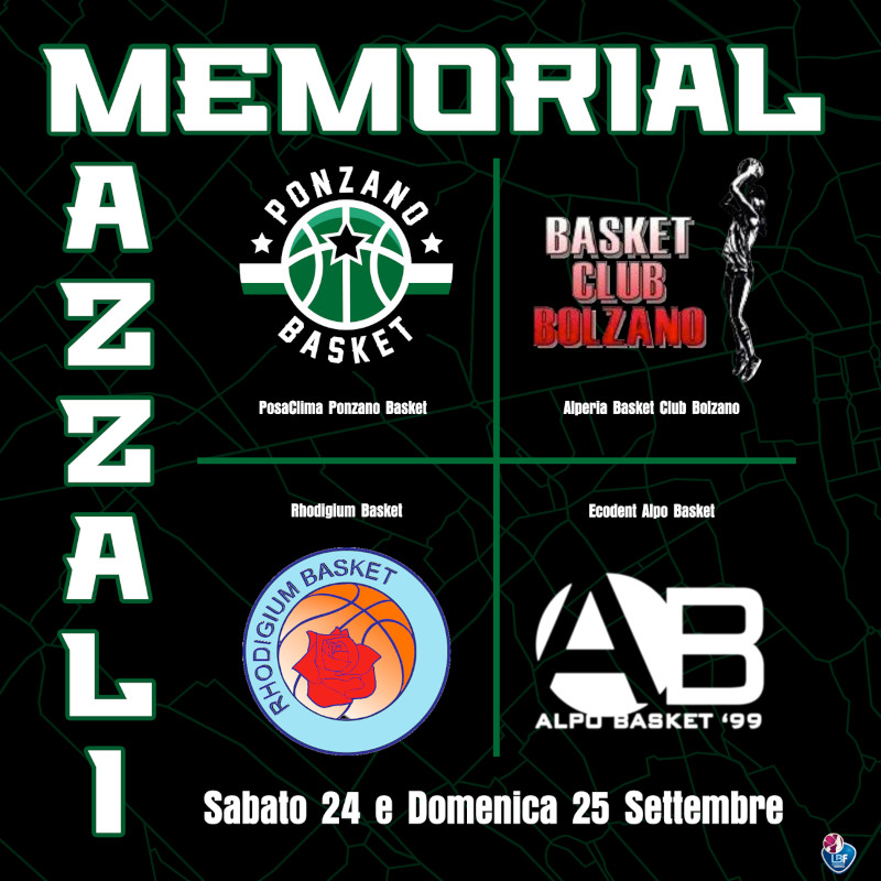 Sabato 24 e domenica 25, la Posacliama Ponzano sarà al "Memorial Paola Mazzali"