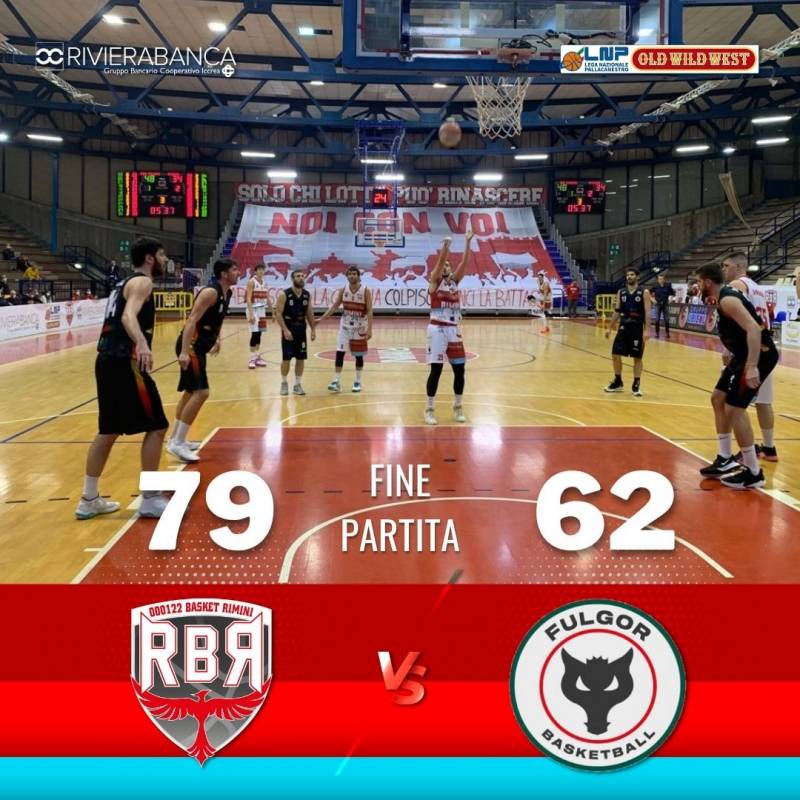 Super vittoria al Flaminio per Rivierabanca Basket Rimini 