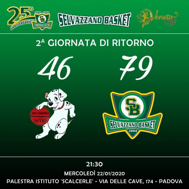 San Domenico vs Selvazzano Basket