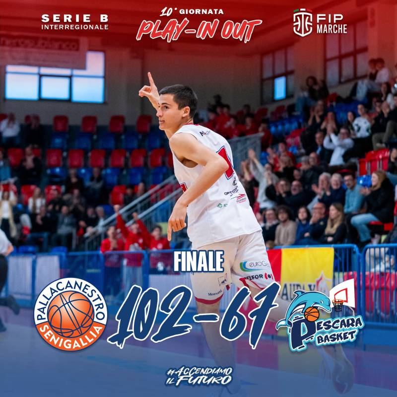 Vittoria salda per la Pallacanestro Goldengas Senigallia che domina un rimaneggiato Pescara Basket