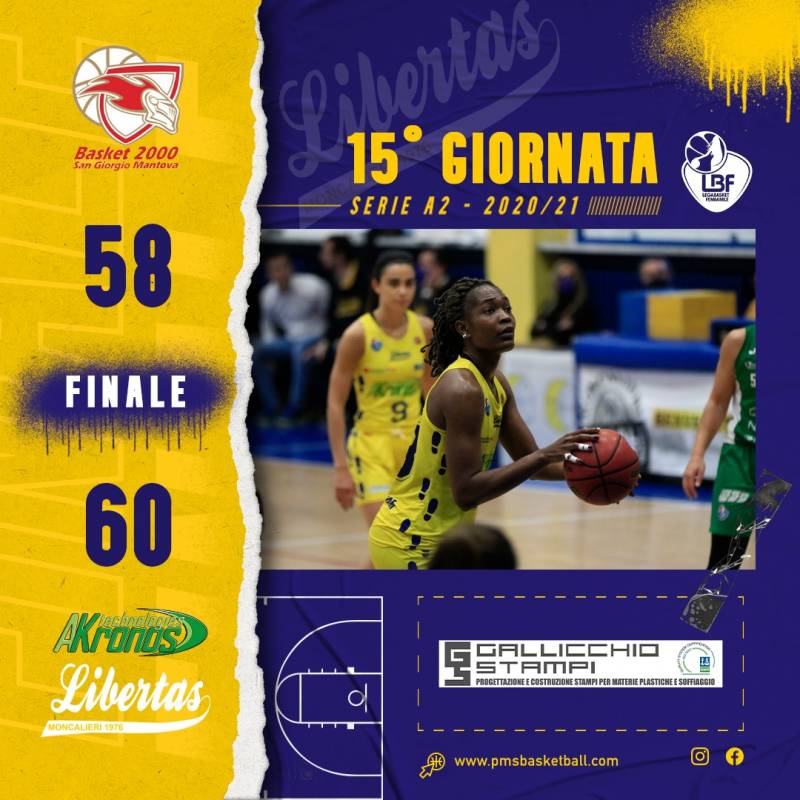 Akronos Moncalieri, a Mantova un'altra rimonta per la decima