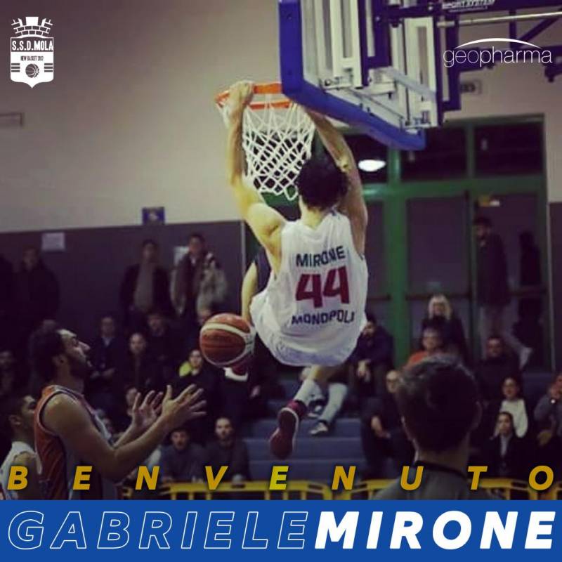 MNB, il primo  innesto è Gabriele Mirone. 