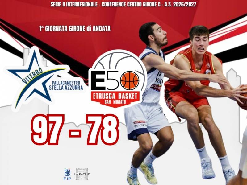La prima uscita stagionale a Viterbo non sorride ai ragazzi de La Patrie Etrusca Basket