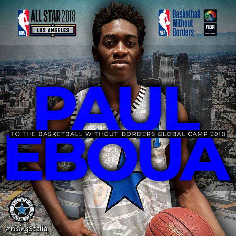 Paul Eboua al Basketball Without Borders Global Camp di Los Angeles